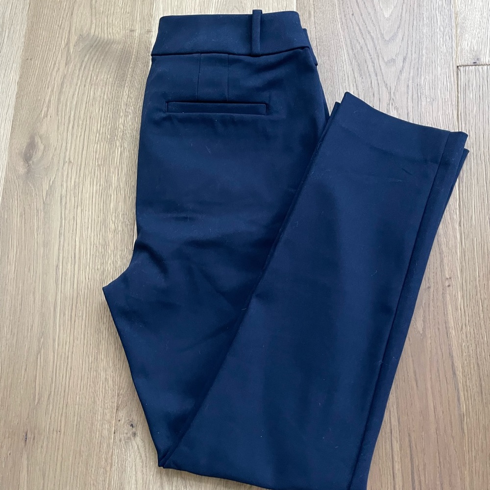 Loft high waist curvy skinny pants in navy